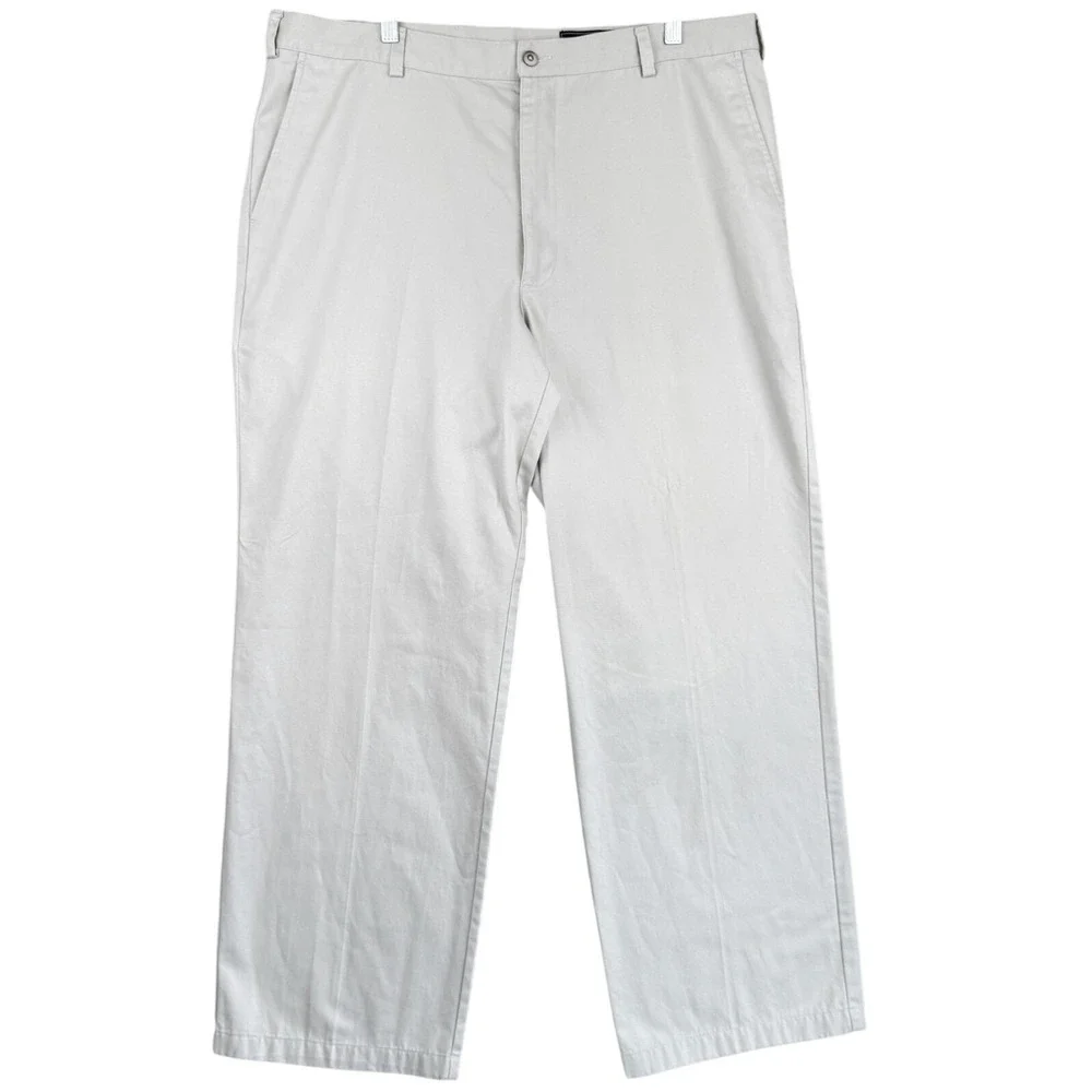 Greg‎ Norman Mens Golf Pants 40x32 Beige Comfort Straight Business Casual Chinos - Picture 2 of 10